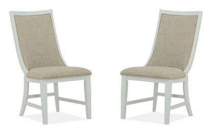 Heron Cove - Upholstered Host Side Chair (Set of 2) - Dark Brown