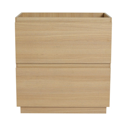 Modern Freestanding Bathroom Vanity Cabinet With Double Drawer