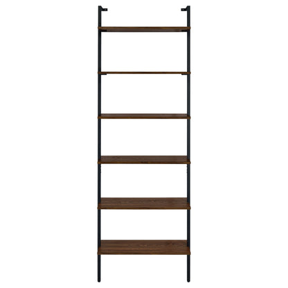 Owens 96-inch 6-shelf Wall Bookshelf Walnut