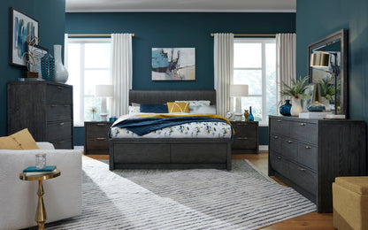 Kinsley - Drawer Nightstand - Black Heron