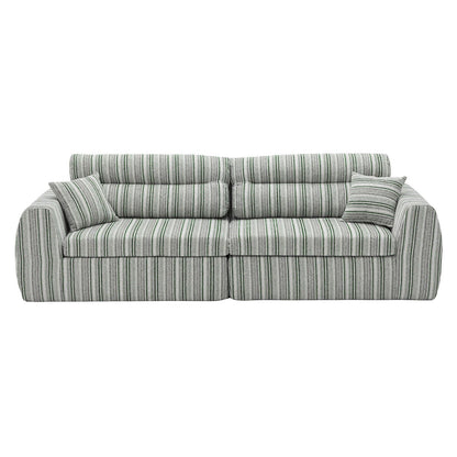 3 Seater, Couch With Throw Pillows For Living Room