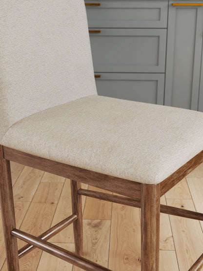 Isanti - Upholstered Barstool (Set of 2) - Light Brown