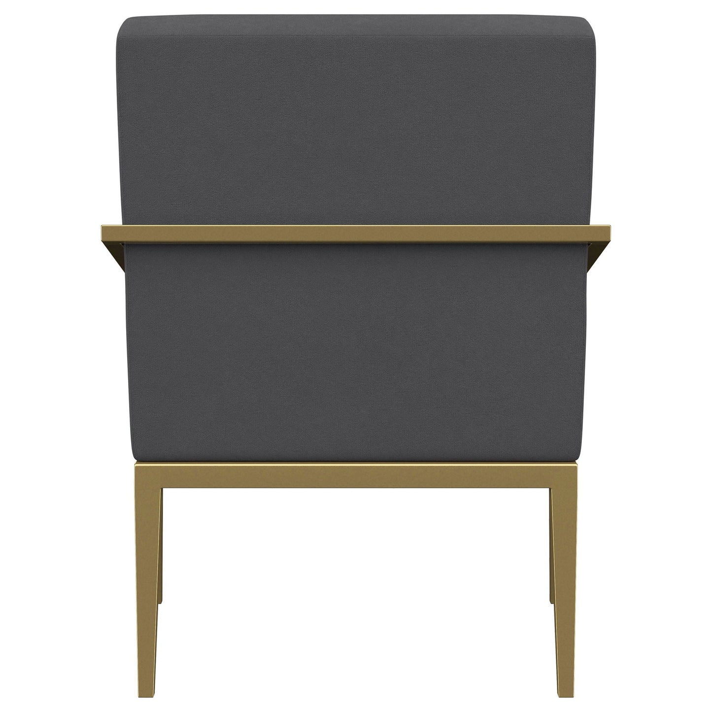 Kirra Upholstered Metal Arm Accent Chair Dark Grey