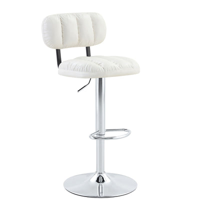 Adjustable Height Bar Stools With Footrest For Kitchen Island (Set of 2)