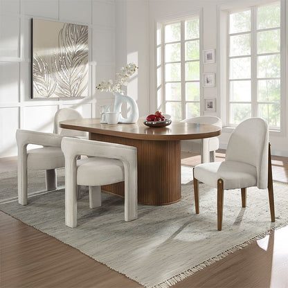 Gamarya - Dining Table - Dark Oak