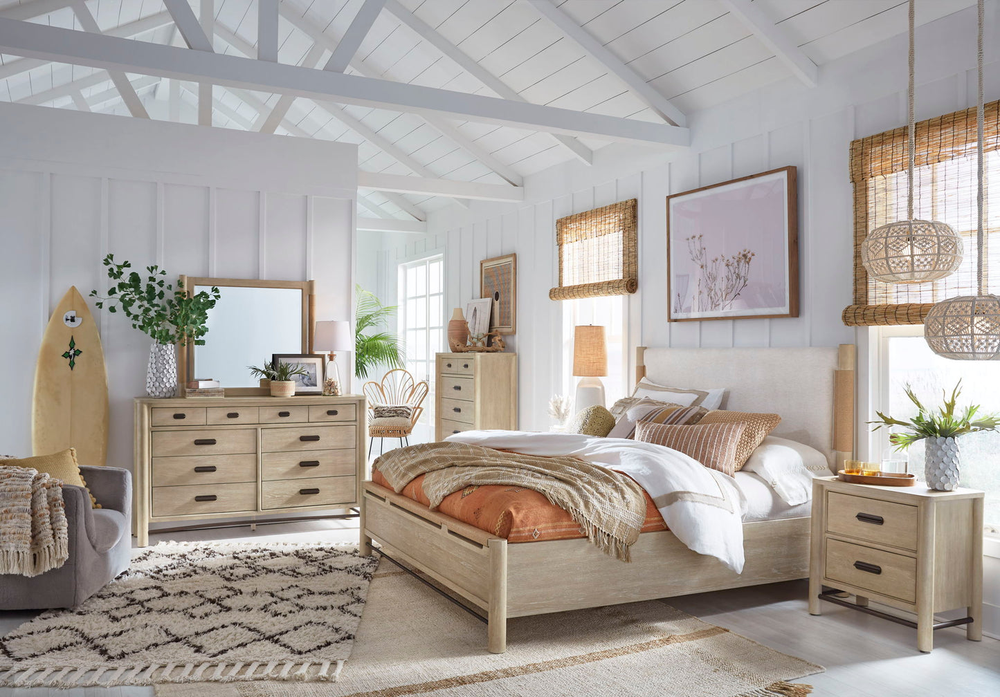 Sunset Cove - Panel Upholstered Bed