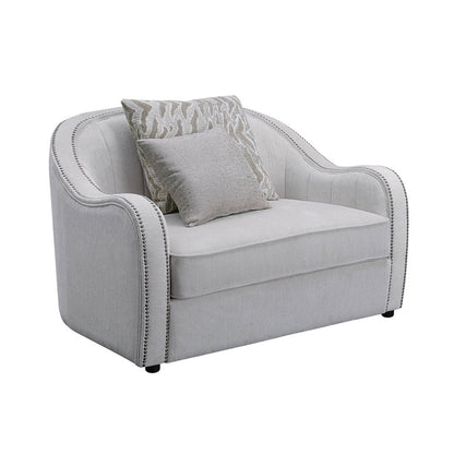Mahler - Chair With 2 Pillows - Beige Linen