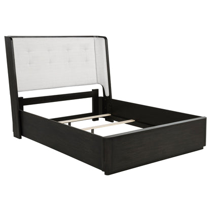 Leandro 4-piece Queen Bedroom Set Burnished Black