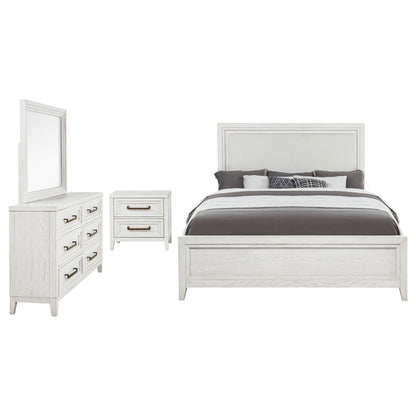 Marielle 4-piece Cal King Bedroom Set Distressed White