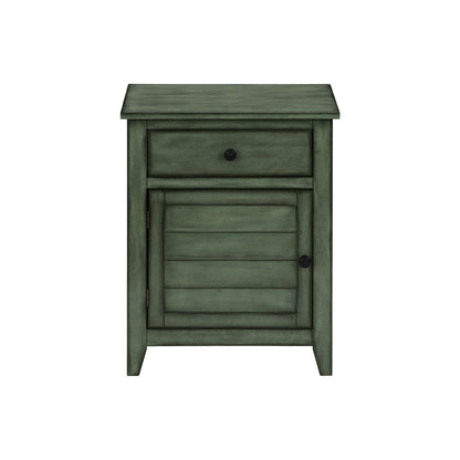 Accent Nightstand, Storage Drawer, Transitional