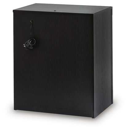 Shoralli - Two Drawer Night Stand - Black