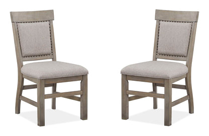Tinley Park - Dining Side Chair With Upholstered Seat & Back (Set of 2) - Dove Tail Gray