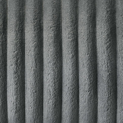 Lesley - Motion Sofa - Gray Corduroy & Velvet
