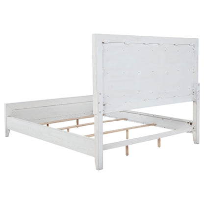 Marielle 4-piece Cal King Bedroom Set Distressed White