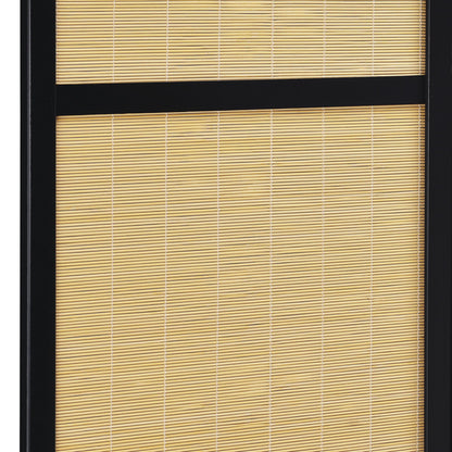 Pearce 4-panel Bamboo Room Divider Folding Screen Natural
