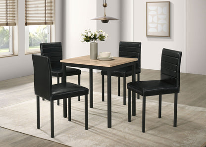 Garza Space Saving Rectangular Dining Table Greige Oak