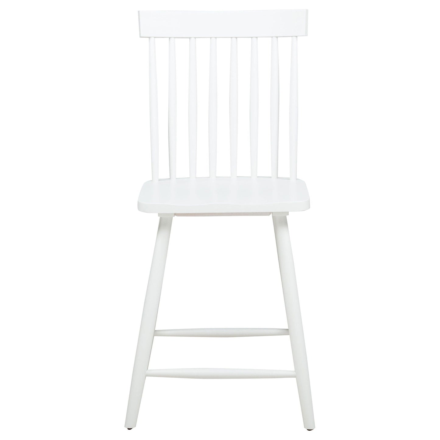 Andrews 5-piece Round Counter Dining Set Light Ash and White