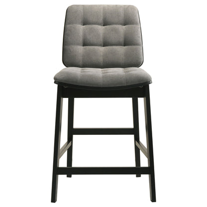 Hamlyn 5-piece Round Wood Counter Height Dining Set Grey and Black
