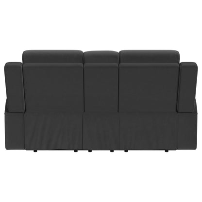 Brentwood Upholstered Reclining Loveseat Dark Charcoal