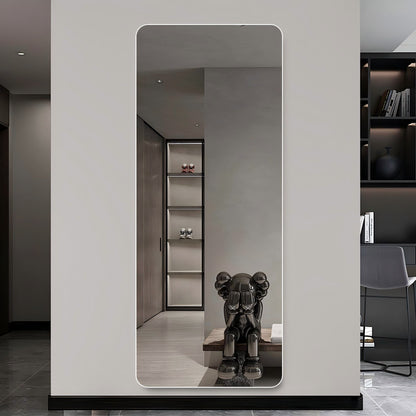 Full Body Round Corner Mirror For Living Room