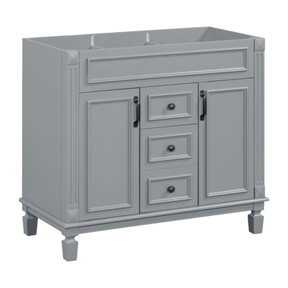 Bathroom Vanity Cabinet With 2 Soft Closing Doors And 2 Drawers