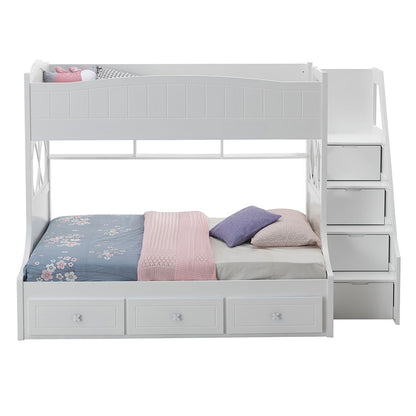 Meyer - Twin Over Full Bunk Bed With Storage - White