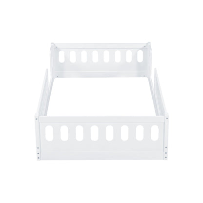 Platform Bed With Guardrail