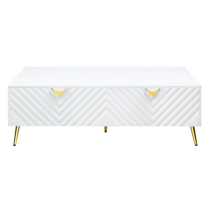 Gaines - High Gloss Coffee Table - White