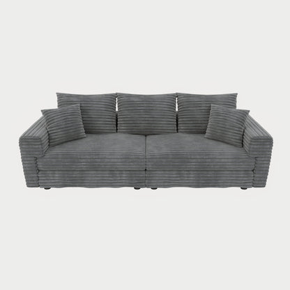 4 Seat Sofa, Modern Comfy Upholstered Sofa Cloud Couch, Deep Seat Couches With Soft Pillows