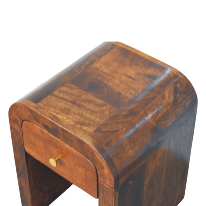 Mini Darcy - Nightstand With Curved Edges