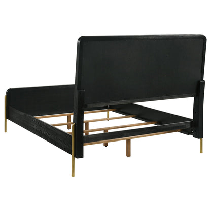 Arini 56-inch Queen Panel Bed Cream and Black