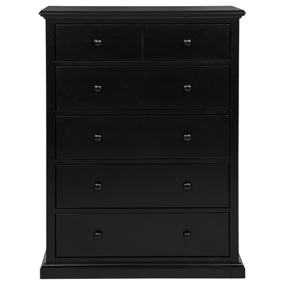 Sumerlin 6-drawer Bedroom Chest of Drawers Black
