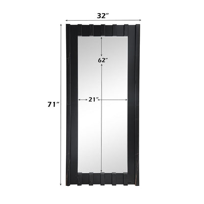 Dara - Floor Mirror - Black