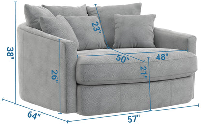 Matty - Round Accent Cuddle Chaise
