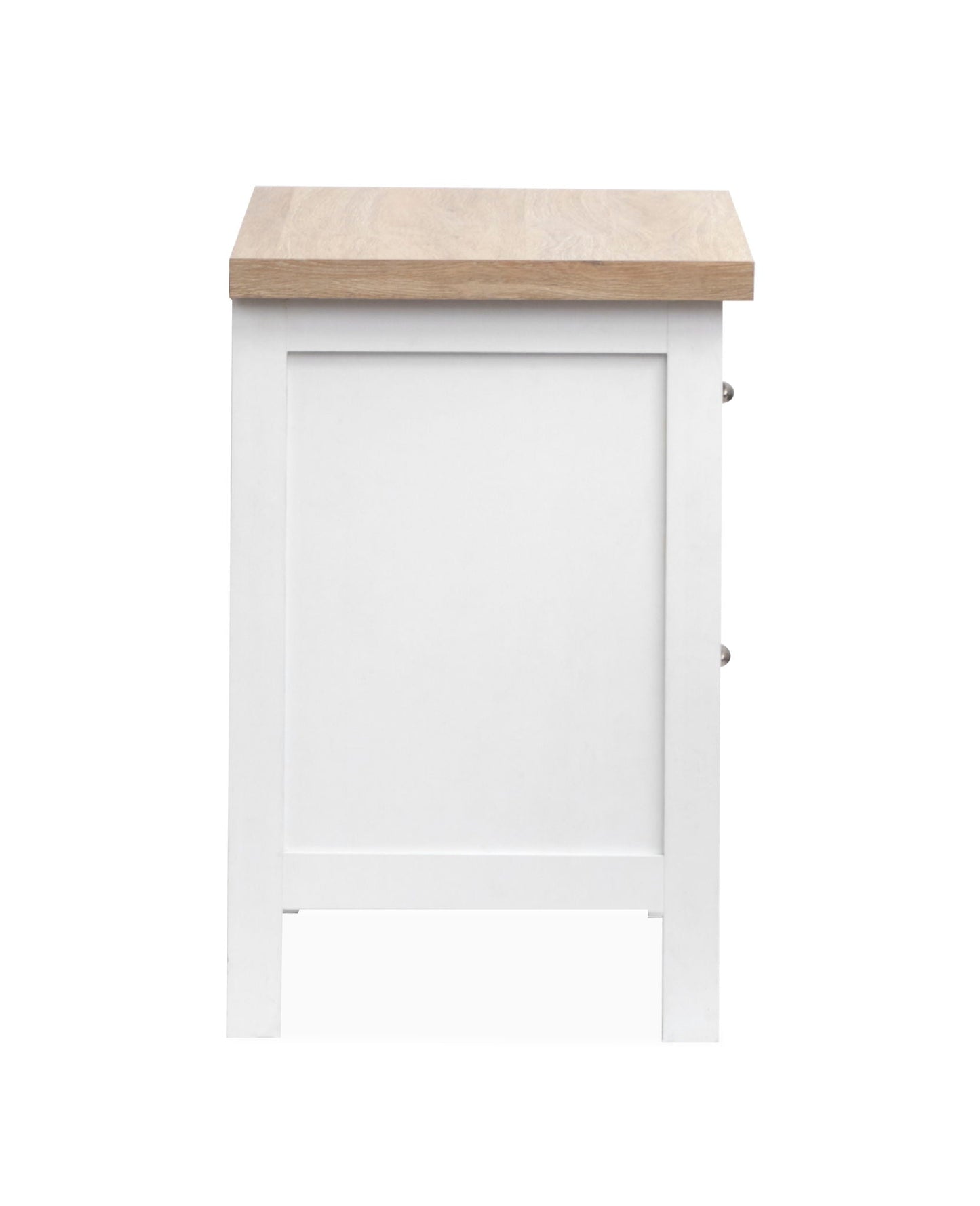 Windmill Harbour - Drawer Nightstand - White Whisp And Sand