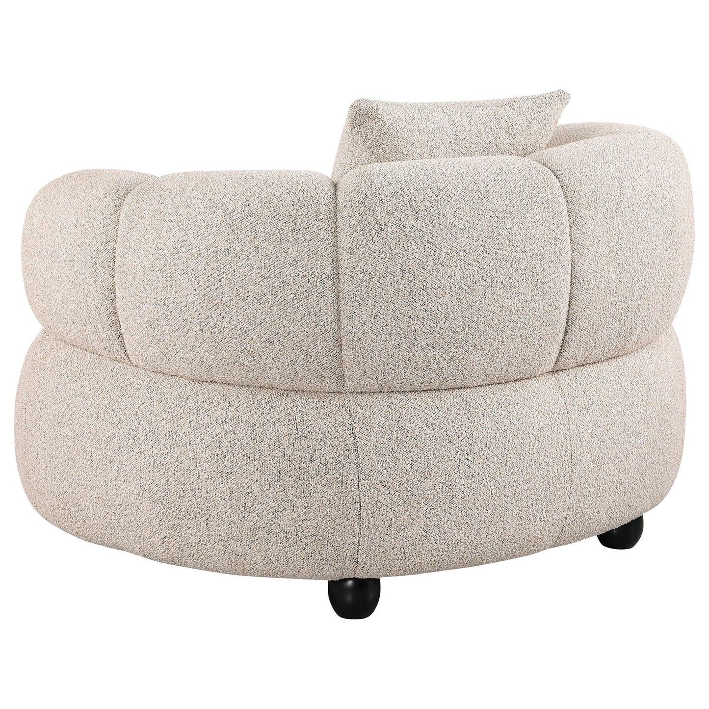 Whitney Contemporary Channel Tufted Boucle Upholstered Accent Chair
