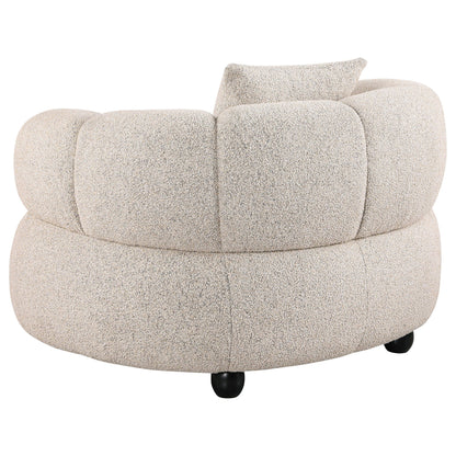 Whitney Contemporary Channel Tufted Boucle Upholstered Accent Chair