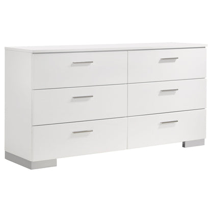 Felicity 5-piece California King Platform Bedroom Set White