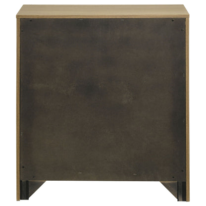 Hendricks 1-drawer Nightstand Bedside Table with Cubby Light Oak
