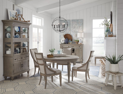 Lancaster - Bench With Upholstered Seat - Dovetail Gray