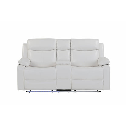 Blanche - Reclining Set With LED Lights, Speaker