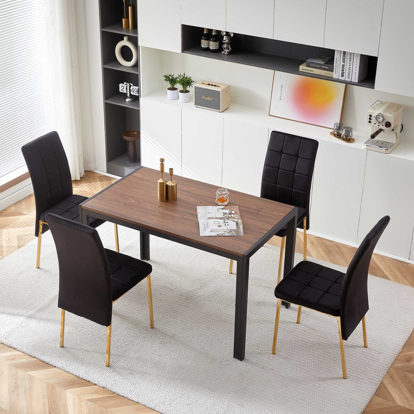 High Back Nordic Dining Chair Modern Chair With Color Legs