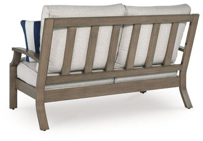 Rainier Ranch - Loveseat With Cushion - Brown / Beige