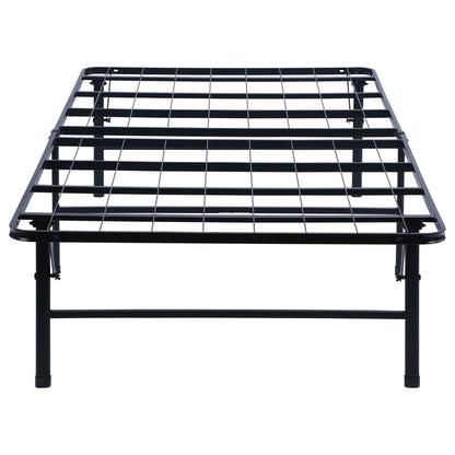 Mabel Metal Twin Mattress Support Platform Bed Black