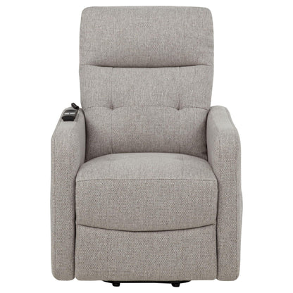 Dayes Upholstered Power Lift Recliner Chair Taupe