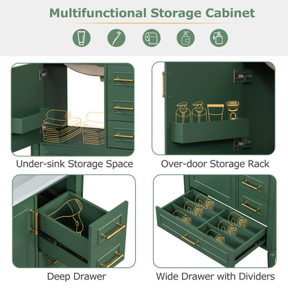 Traditional Bathroom Vanity Set With Soft Close Doors