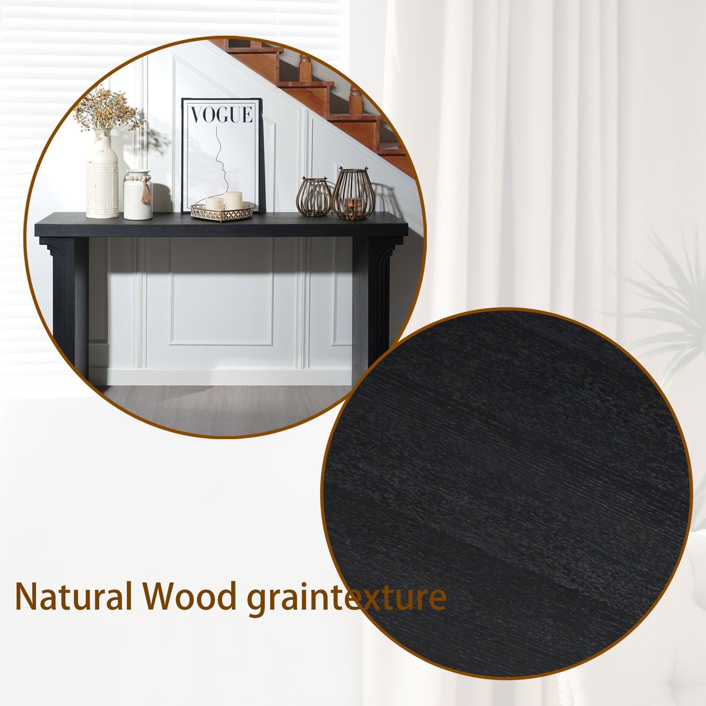 Console Table With Decorative Molding