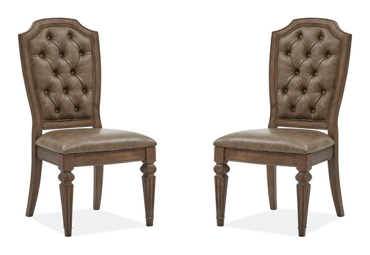 Durango - Wood Dining Side Chair With Upholstered Seat and Back (Set of 2) - Willadeene Brown