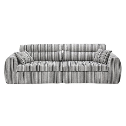 3 Seater, Couch With Throw Pillows For Living Room