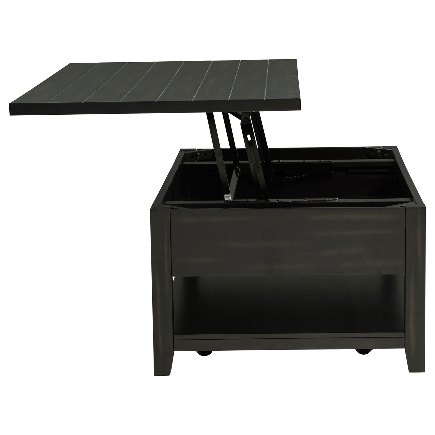 Payne 48-inch Mobile Lift Top Coffee Table Distressed Java